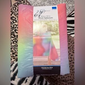 Mainstays Colorful PEVA Tablecloth 60’x102’